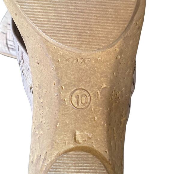 Onex women’s sell, leather wedge, open toe sandals, size 10 - Picture 6 of 6